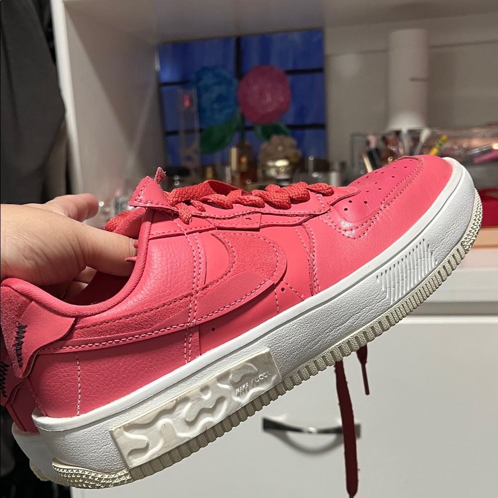 Nike Coral Sneakers with White Sole